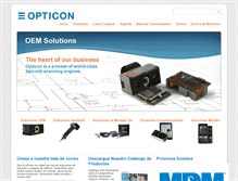 Tablet Screenshot of opticon.com.mx