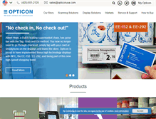 Tablet Screenshot of opticon.com